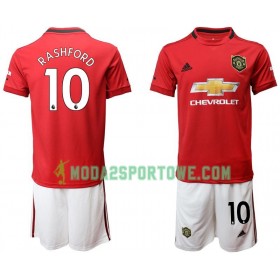 Koszulka Manchester United Rashford 10 Dziecięcy Domowe Stroje Piłkarskie 2019/20 Krótki Rękaw